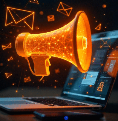 EDM digital marketing campaign amplifying messages through personalised emails